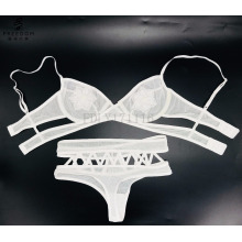 Soutien-gorge corbeille lisse et soutien-gorge hipster noir Panty et culotte sexy